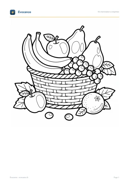 Aperçu du kit Corbeille de fruits