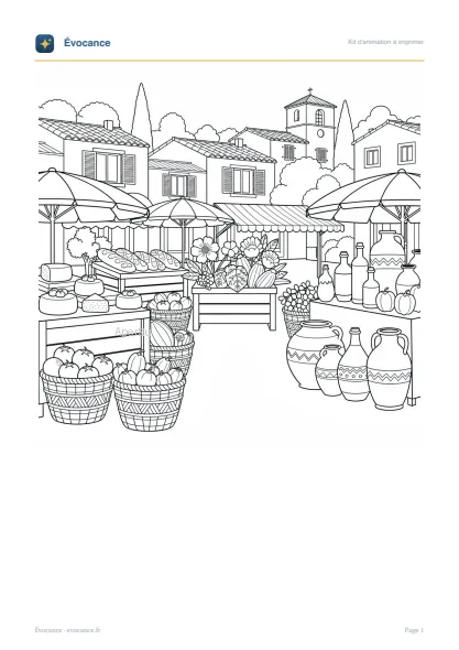 Aperçu du kit Marché provençal