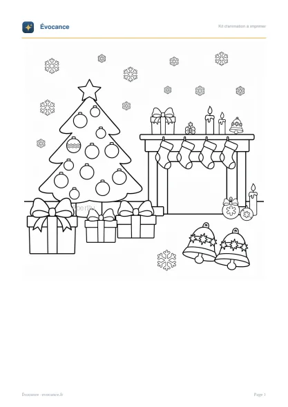 Aperçu du kit Scène de Noël