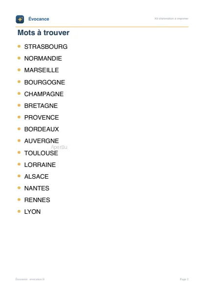 Aperçu supplémentaire du kit Villes et provinces de France