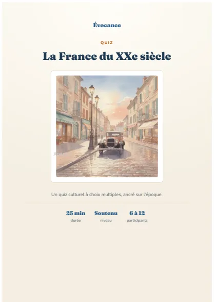 Aperçu du kit La France du XXe siècle