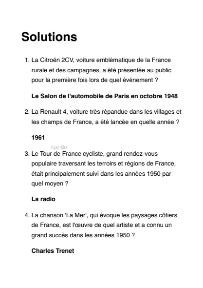 Aperçu des solutions du kit Les régions et terroirs de France