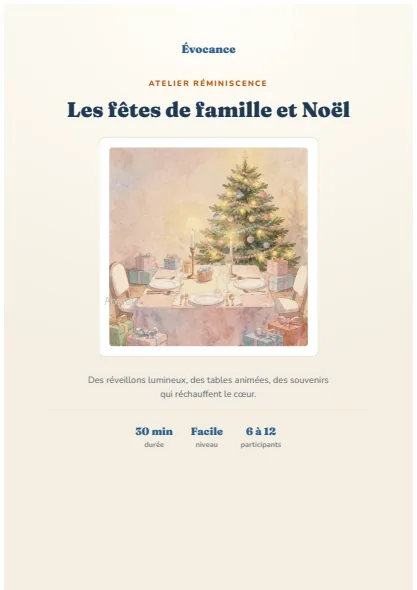 Aperçu du kit Les fêtes de famille et Noël