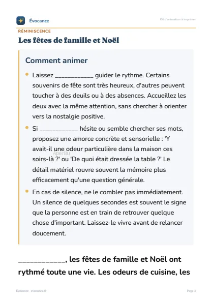 Aperçu supplémentaire du kit Les fêtes de famille et Noël