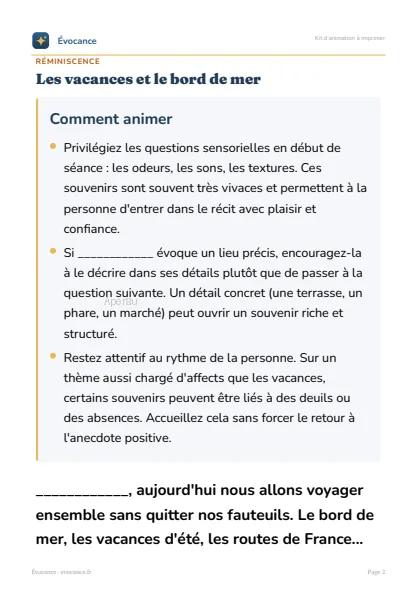 Aperçu supplémentaire du kit Les vacances et le bord de mer