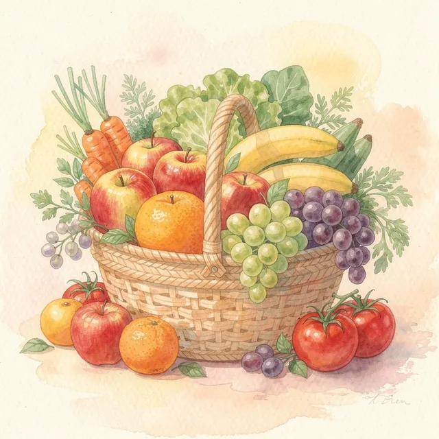 Aperçu du kit Fruits et légumes de saison