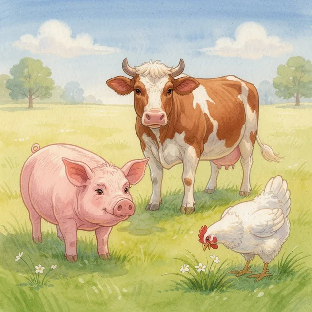 Aperçu du kit Les animaux de la ferme