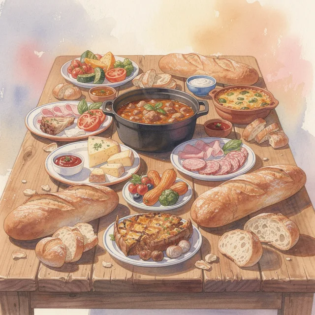 Aperçu du kit Gastronomie et spécialités régionales